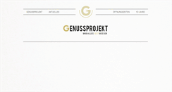 Desktop Screenshot of genussprojekt.at