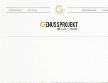 Tablet Screenshot of genussprojekt.at
